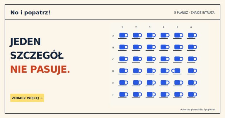 JEDEN SZCZEGÓŁ NIE PASUJE.